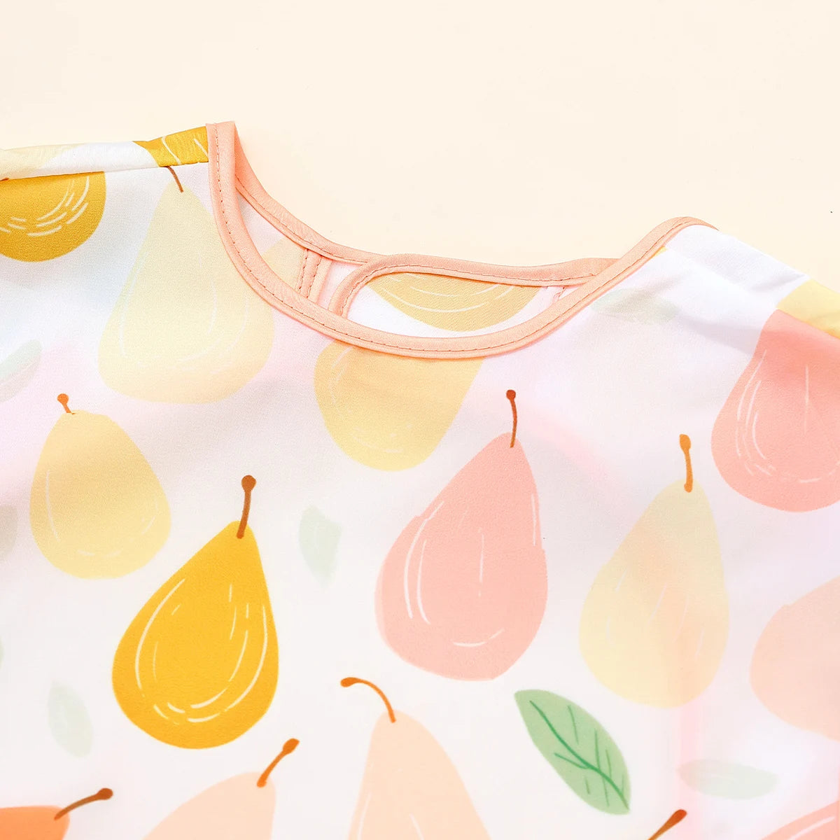 Waterproof Baby Full-Coverage Feeding Bib with Long Sleeves