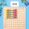 Wooden Multiplication Table Math Learning Toy for Kids