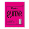 Pink packaging for Orphee Acoustic Guitar Strings TX640 set featuring bronze guitar strings.