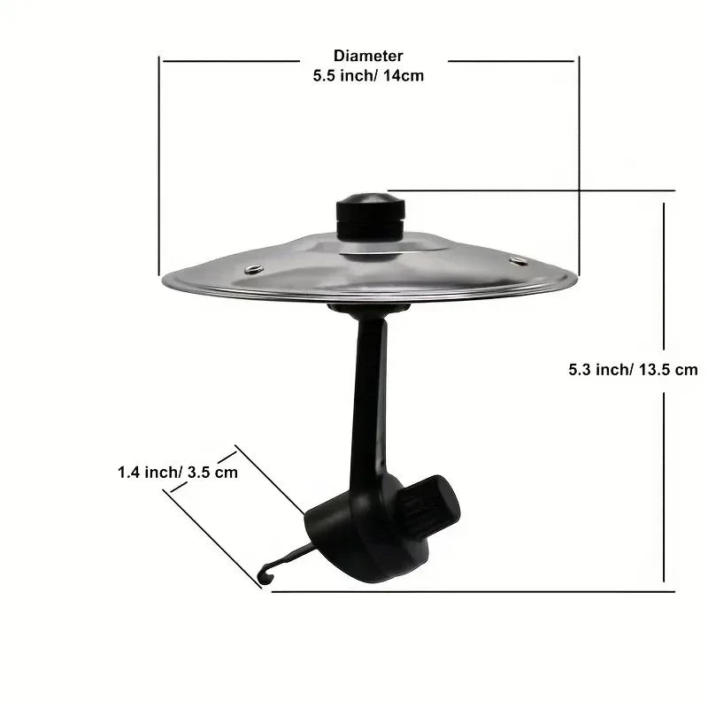 Mini Crash Cymbal with Drumsticks for Car Air Vents
