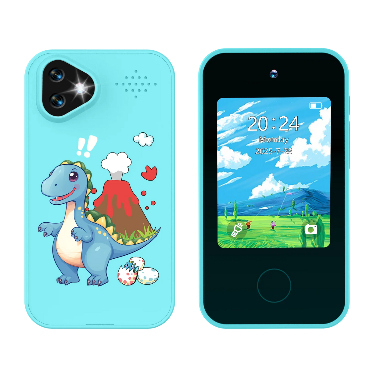 Kids Smart Phone Toy with Dual Cameras and Educational Games