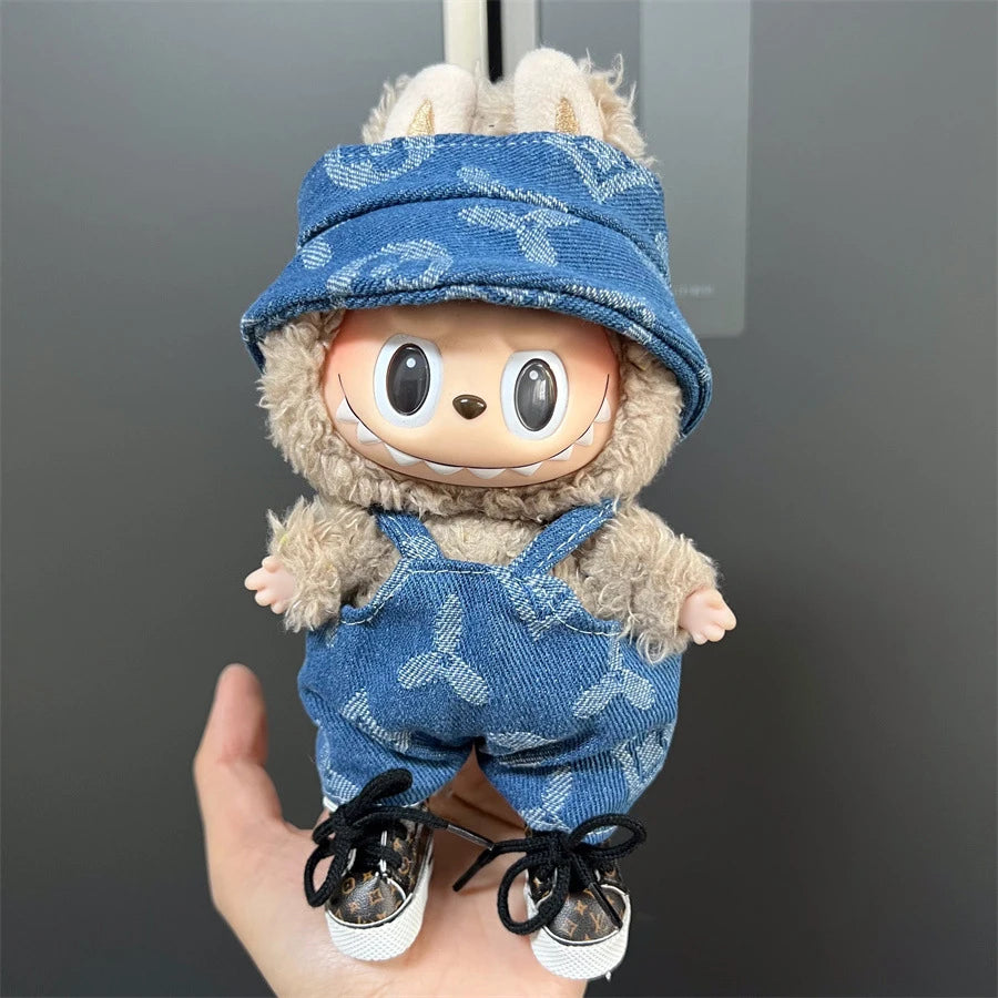 Fashion Doll Outfit Set for 15/17cm Labubu Figures