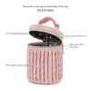 A pink breastmilk cooler bag with a quilted texture and a handle, featuring a mesh interior and a zipper.