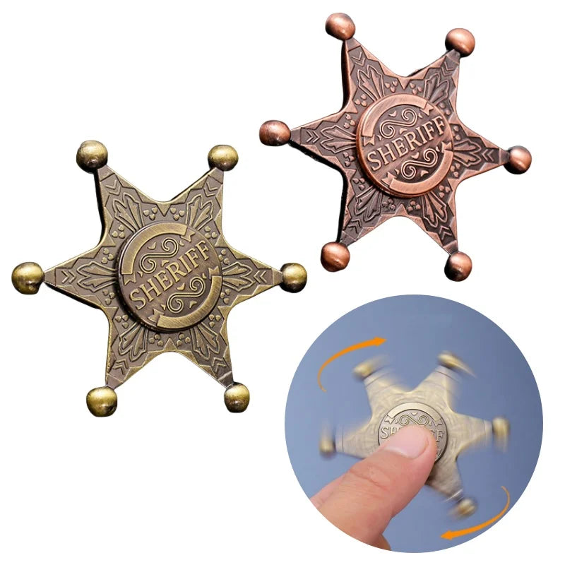 Hexagonal Metal Fidget Spinner with Smooth Rotation