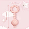 2-in-1 Silicone Rattle and Teether for Babies