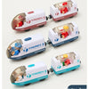 Wooden Train Set with Racing Track for Kids