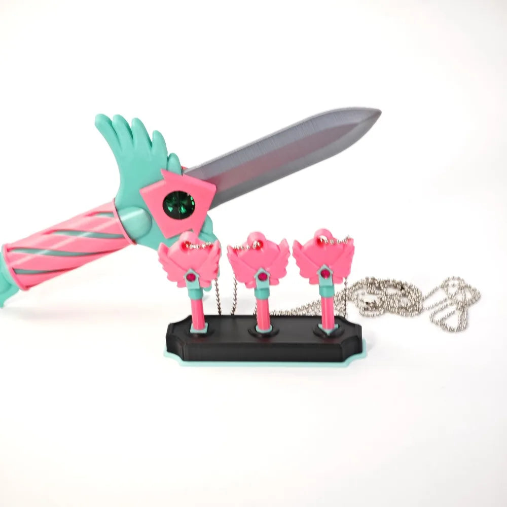 Squid Game Style Dagger Necklace Set (4-Pack)