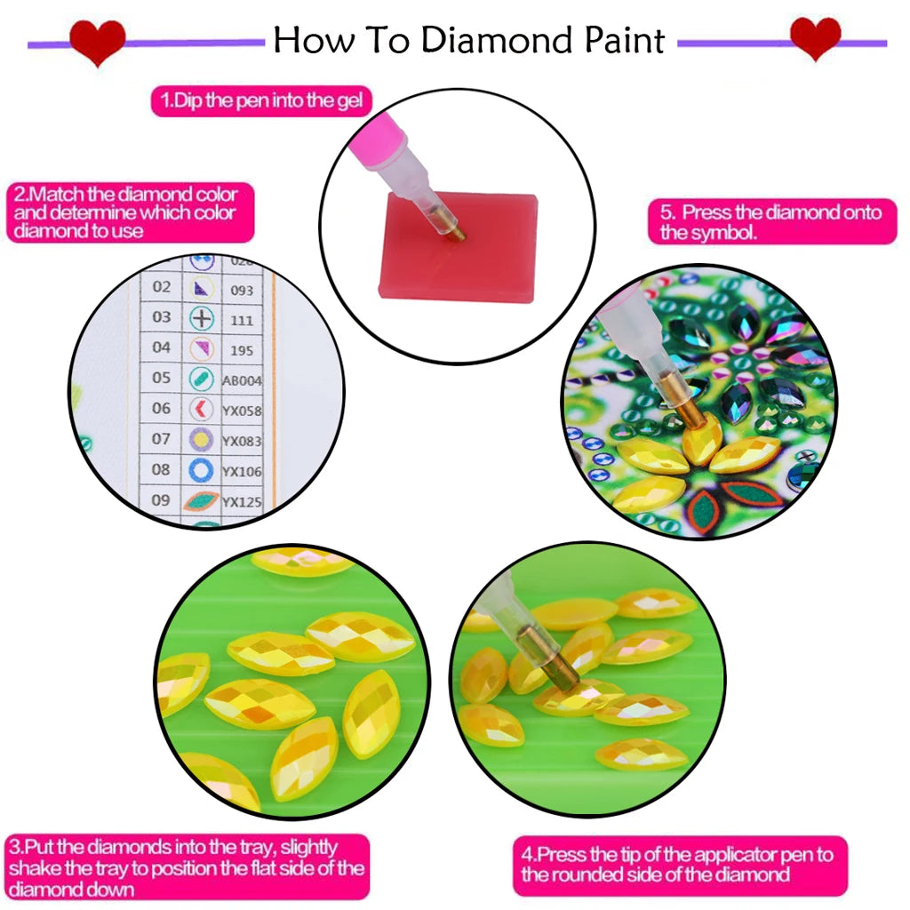 DIY Diamond Art Coaster Set for Christmas & More