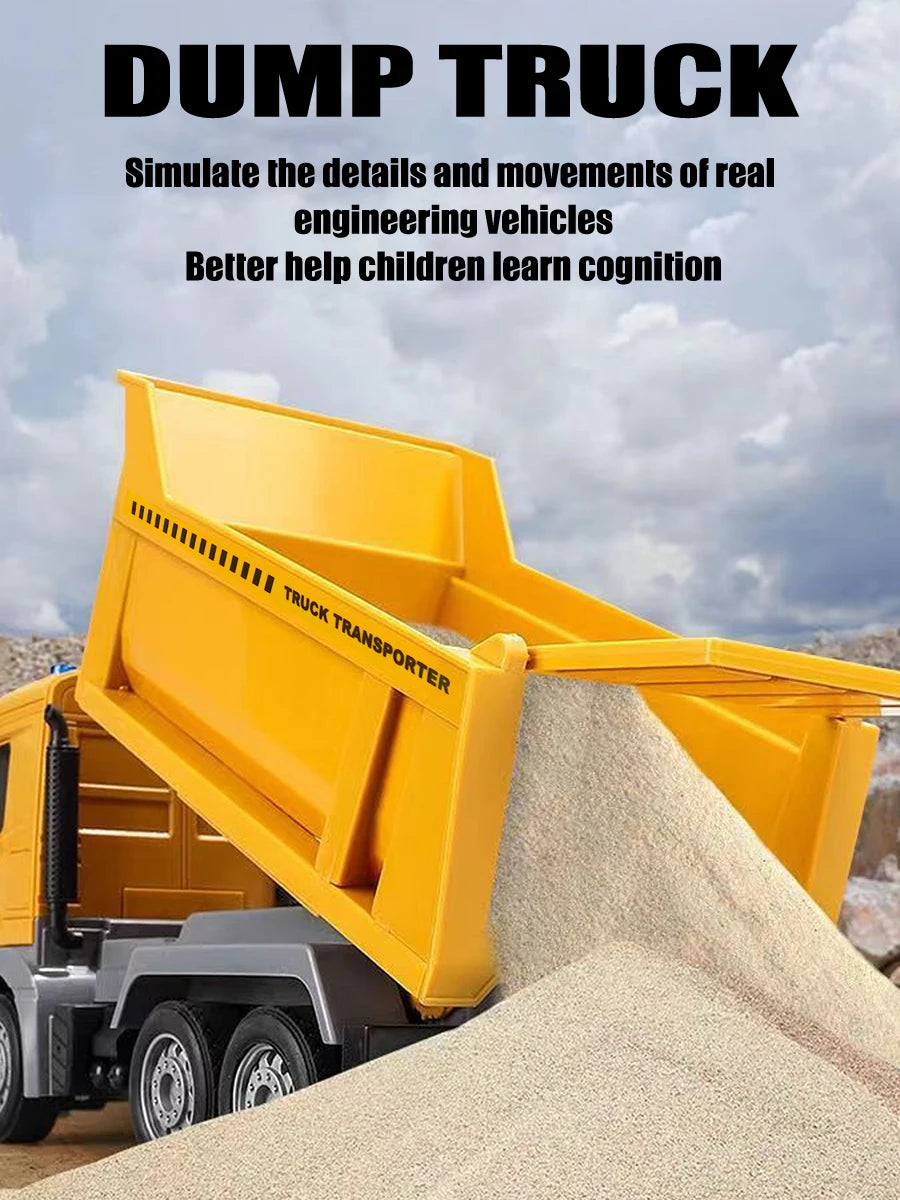 2.4G Remote Control Dump Truck with Lights and Sounds