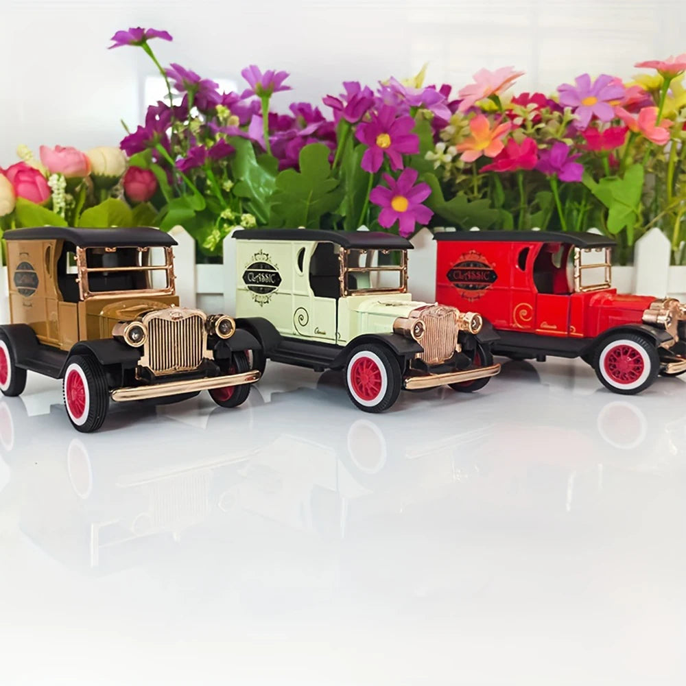 Classic Retro T-Shaped Die-Cast Car Model — Vintage Collectible Toy