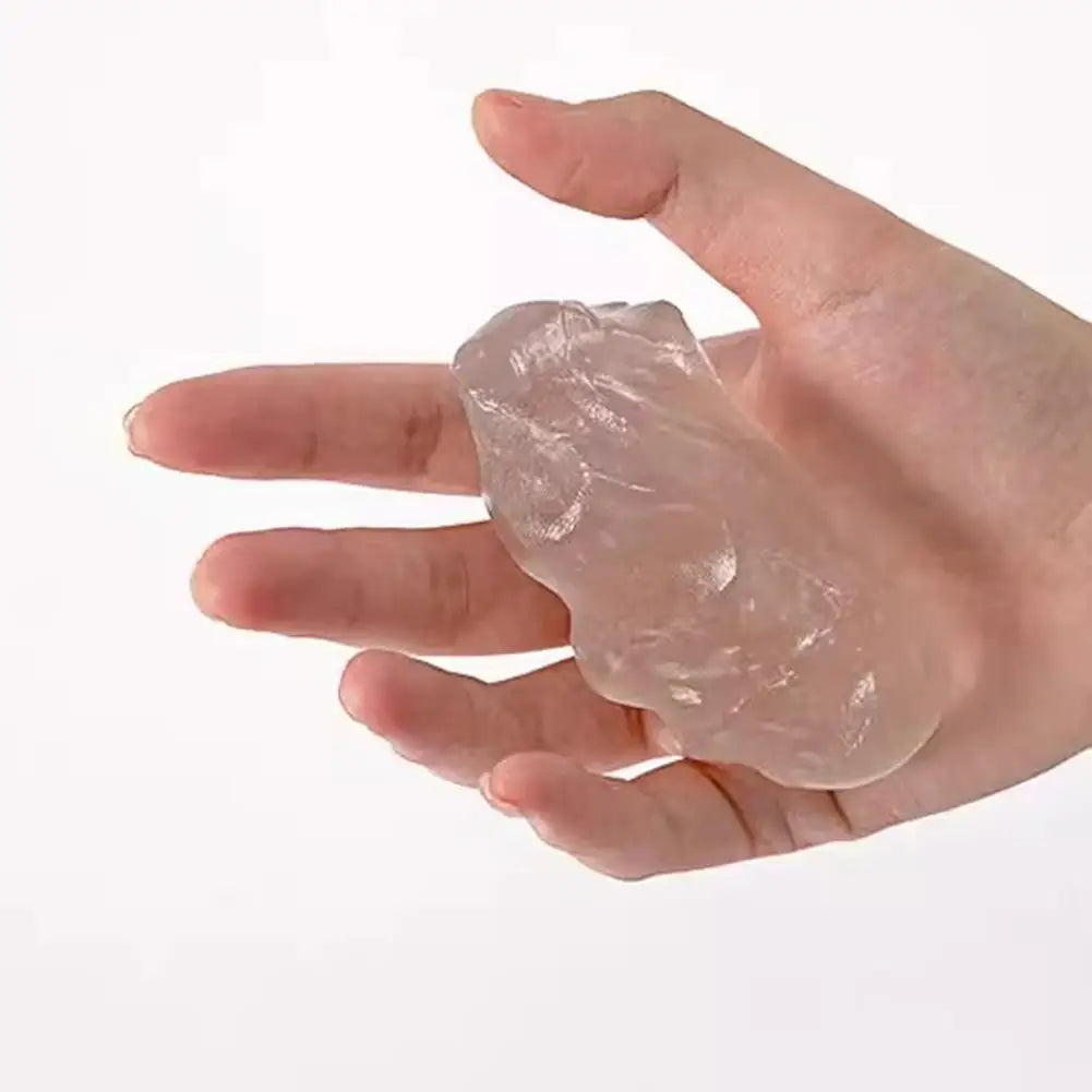 Crystal Clear Sensory Putty with Tin – Stress Relief & Bouncing Toy