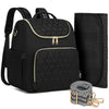 Foldable 4-in-1 Diaper Bag Backpack with Changing Pad