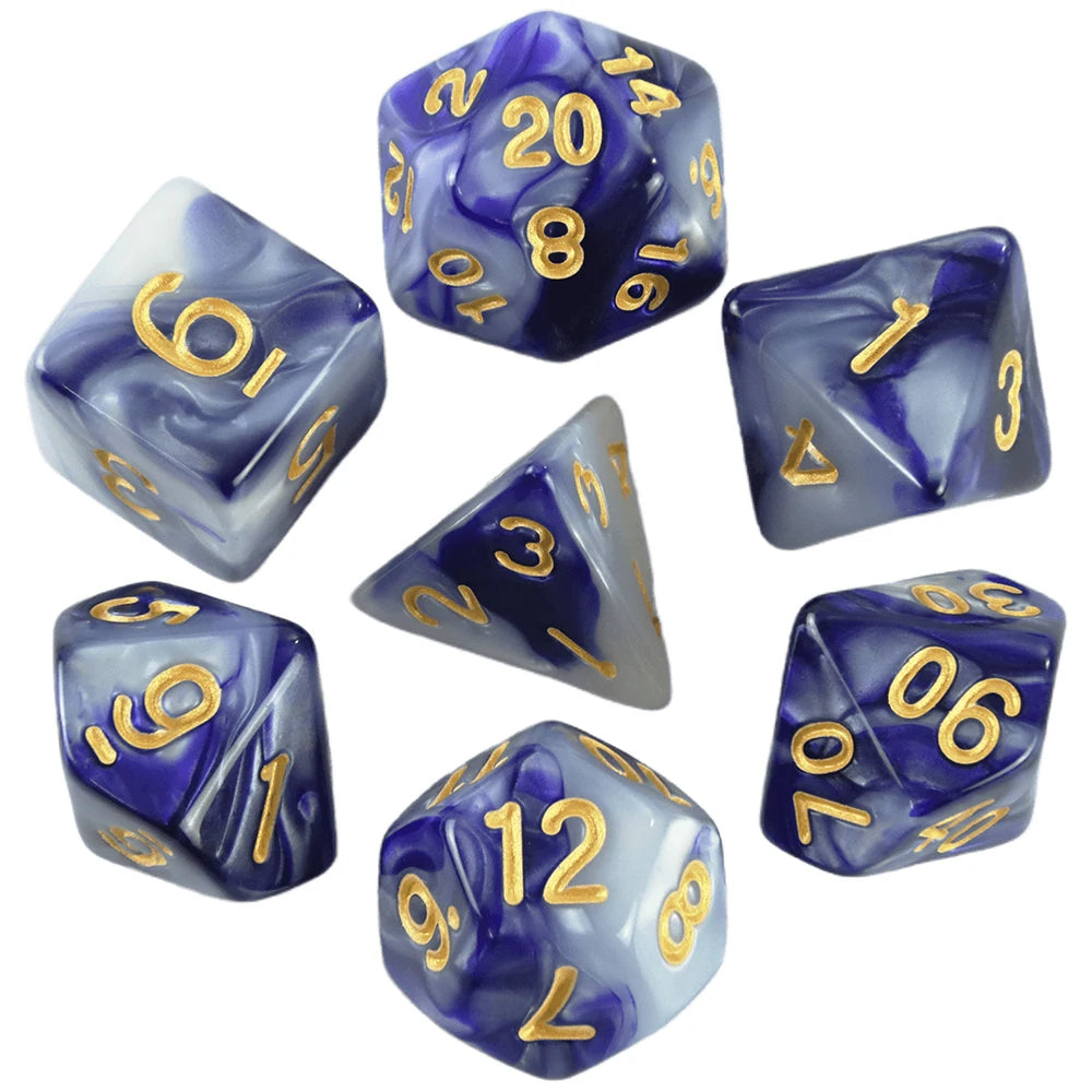 Polyhedral Dice Set (7 Pieces) for Tabletop RPGs