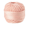 A ball of pink crochet thread used for tatting and embroidery.