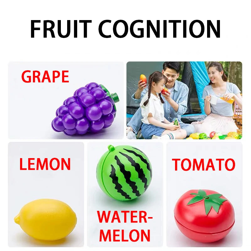 Pretend Play Food Cutting Set for Kids – Educational Fruit & Vegetable Toy