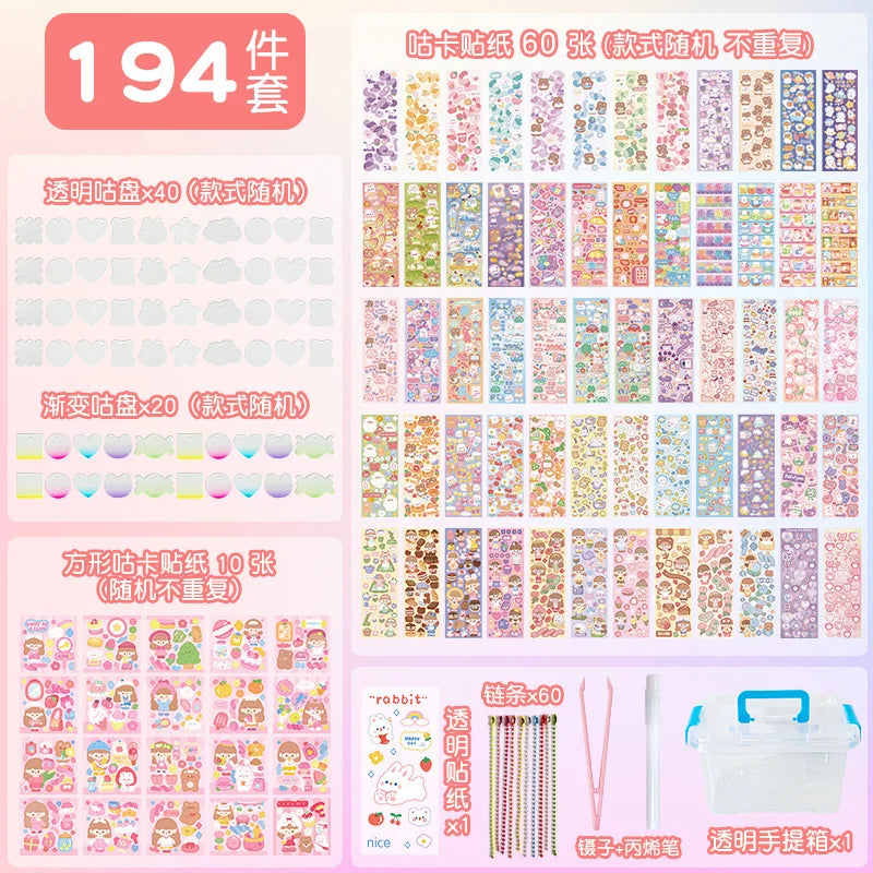 Cute DIY Goo Card Sticker Set for Kids