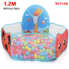 Kids' Foldable Ball Pit Play Tent with Storage Basket