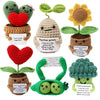Handmade Crochet Pocket Hug Doll with Positive Vibe