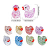 Colorful Resin Duck Figurine Set for Garden & Aquarium Decor