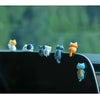 6-Pack PVC Cat Figurines for Car, Home, and Screen Decor