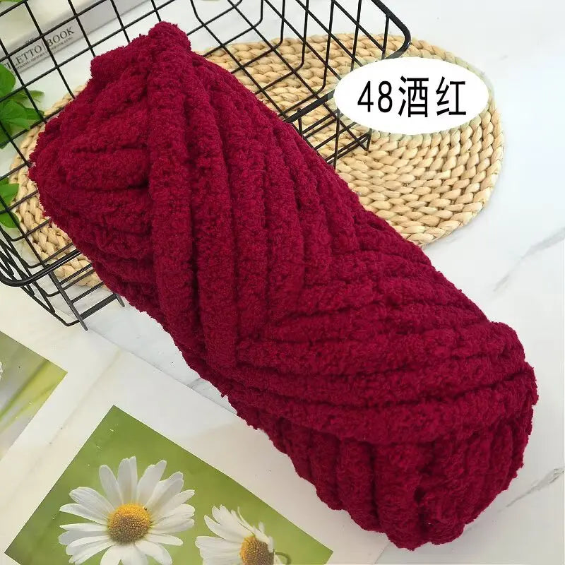 Extra Thick Chenille Yarn for Hand Knitting
