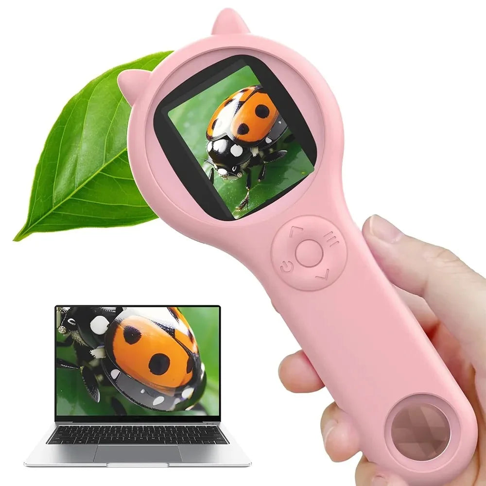 Portable Handheld Microscope for Kids – 500x Magnification, Educational Science Toy