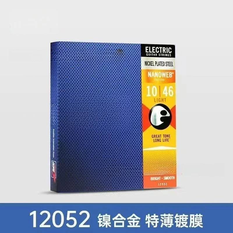 A box of Electric Guitar Strings featuring Nickel Plated Steel with a 10-46 light gauge set.