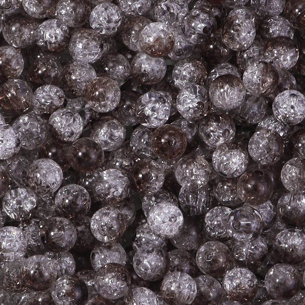 Colorful Cracked Acrylic Beads for Jewelry Making