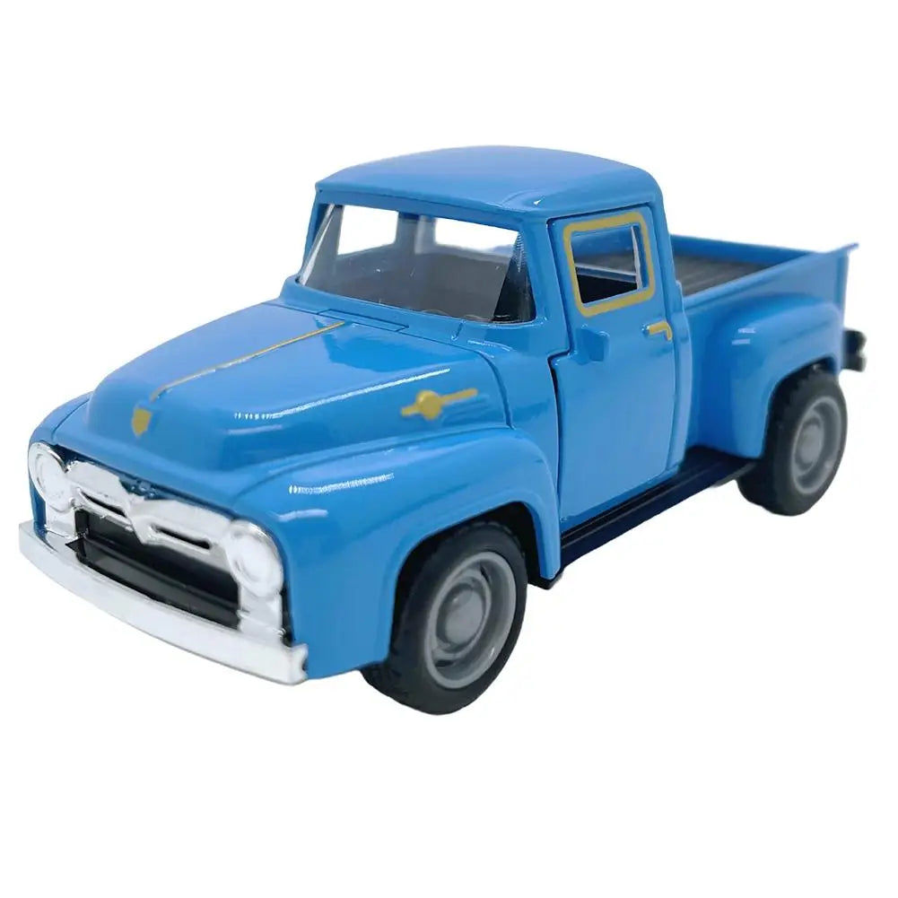 Vintage Red Die-Cast Metal Truck – Pull-Back Miniature Collectible