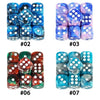 12mm Acrylic Dice Set – Mixed Colors, 10-Pack for Tabletop Gaming