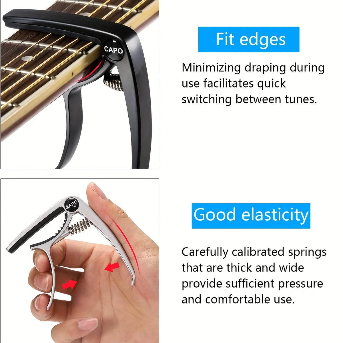 Zinc Alloy Guitar Capo with Bridge Pin Puller