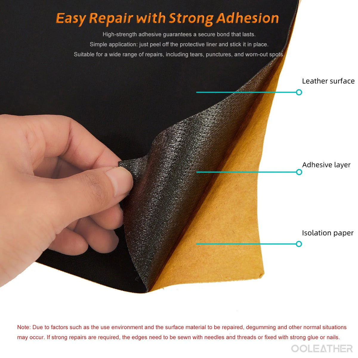 Self-Adhesive Faux Leather Sheet for Furniture & Crafts