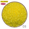 A pile of 5mm yellow beads is shown in a circular container, labeled D3.