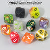 Polyhedral Resin Dice Set (10-Piece) for D&D and RPG