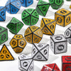 7-Piece Polyhedral Dice Set with Dual-Color Design for RPG and Tabletop Games