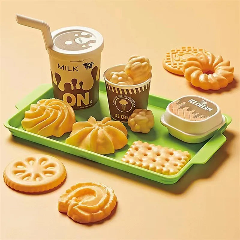 Pretend Play Hamburger & Food Toy Set