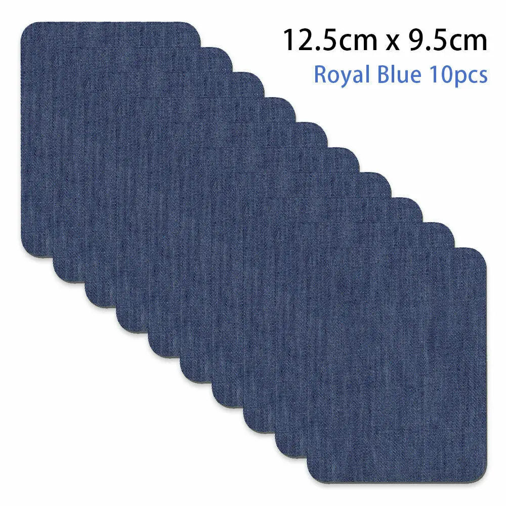 Iron-On Denim Patches for Jeans Repair & DIY Crafts