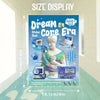 عرض لصندوق ملصقات Dream Core، يحمل شخصية بيضاء وتصاميم ملونة.