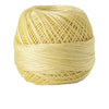 A ball of light yellow 100% cotton crochet thread for tatting and embroidery.