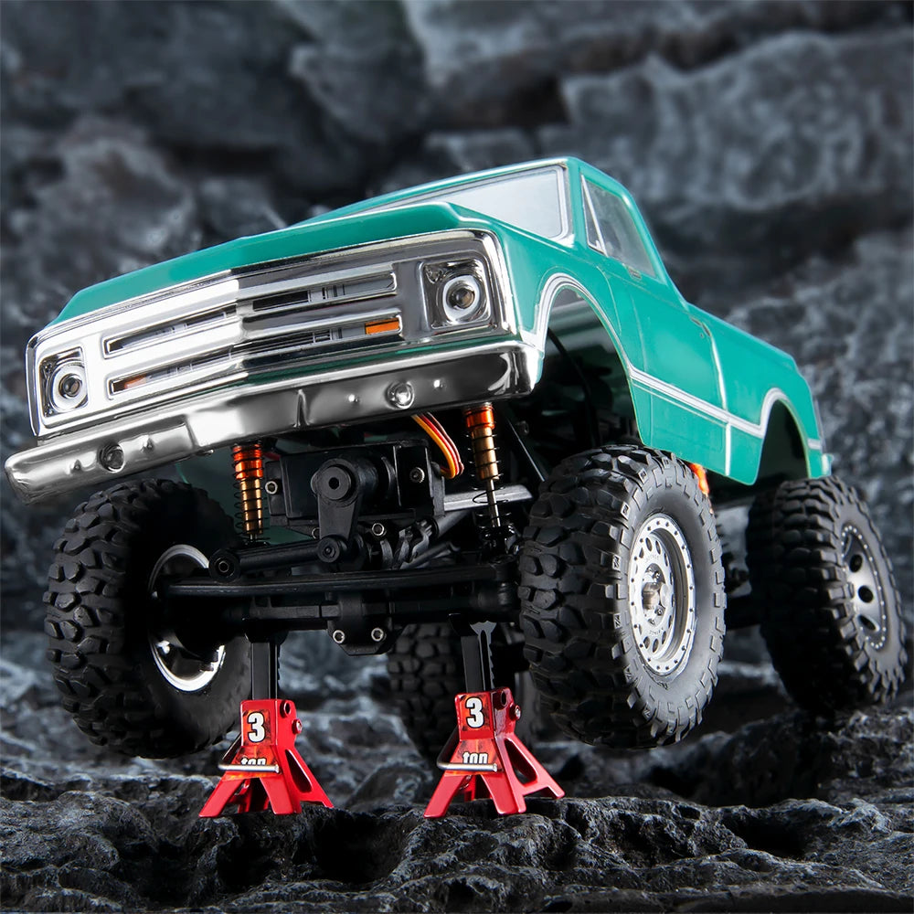 Die-Cast Metal RC Car Scale Accessory Set with Jack Stands and Tools