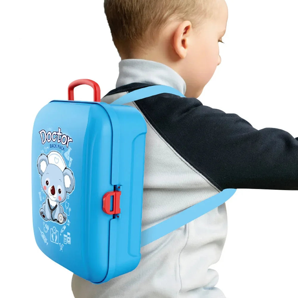 Kids Pretend Doctor Play Set with Portable Backpack Medical Kit