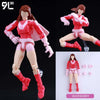 A fully articulated 14cm action figure of Yuji Itadori from Jujutsu Kaisen in pink and red attire.