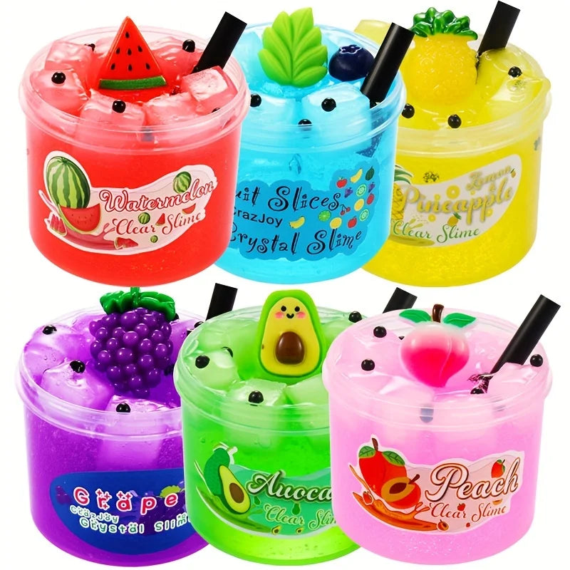 Watermelon Scented Jelly Cube Slime with Charms