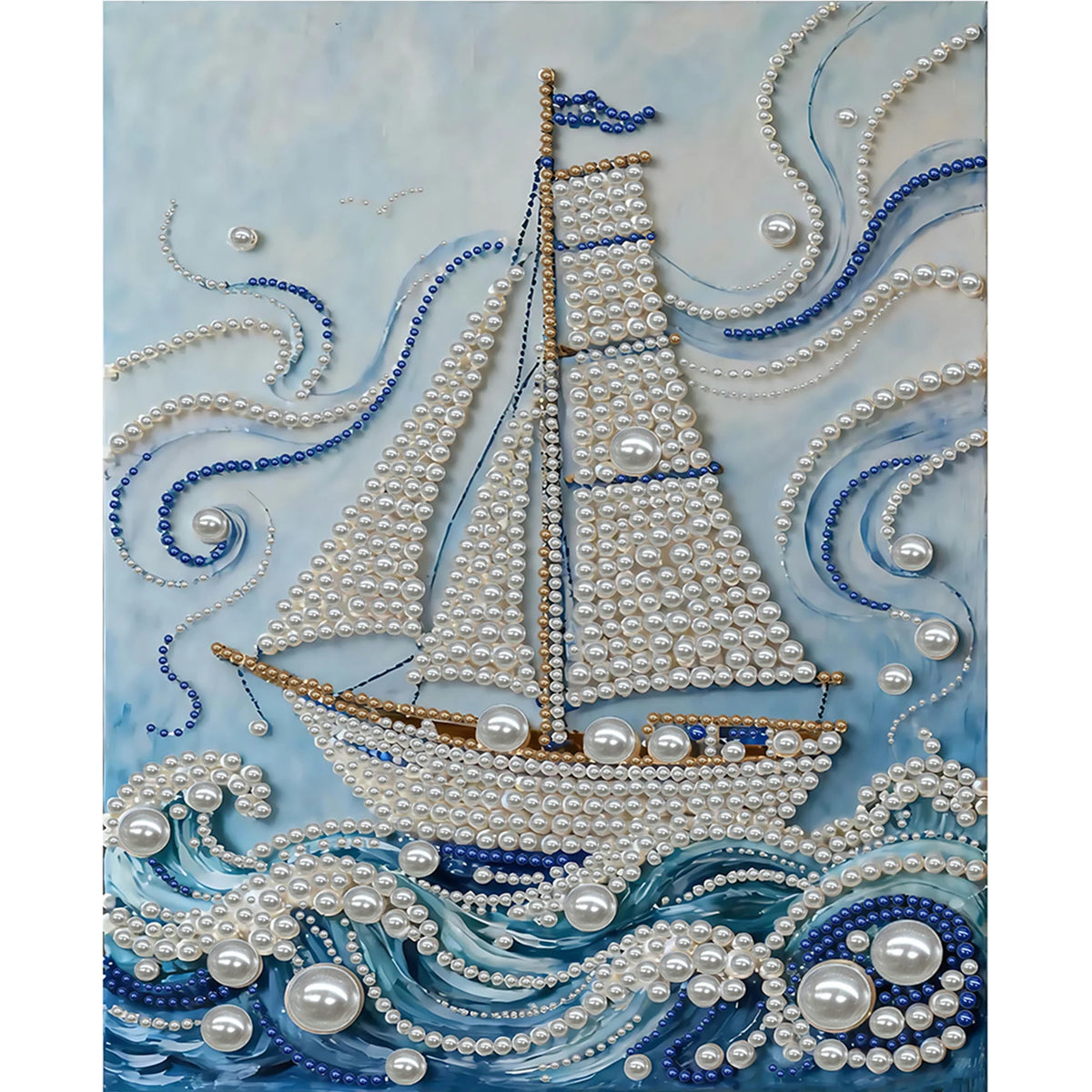 DIY Pearl Gem Painting Kit for Adults | 30x40cm Unframed Canvas Wall Art