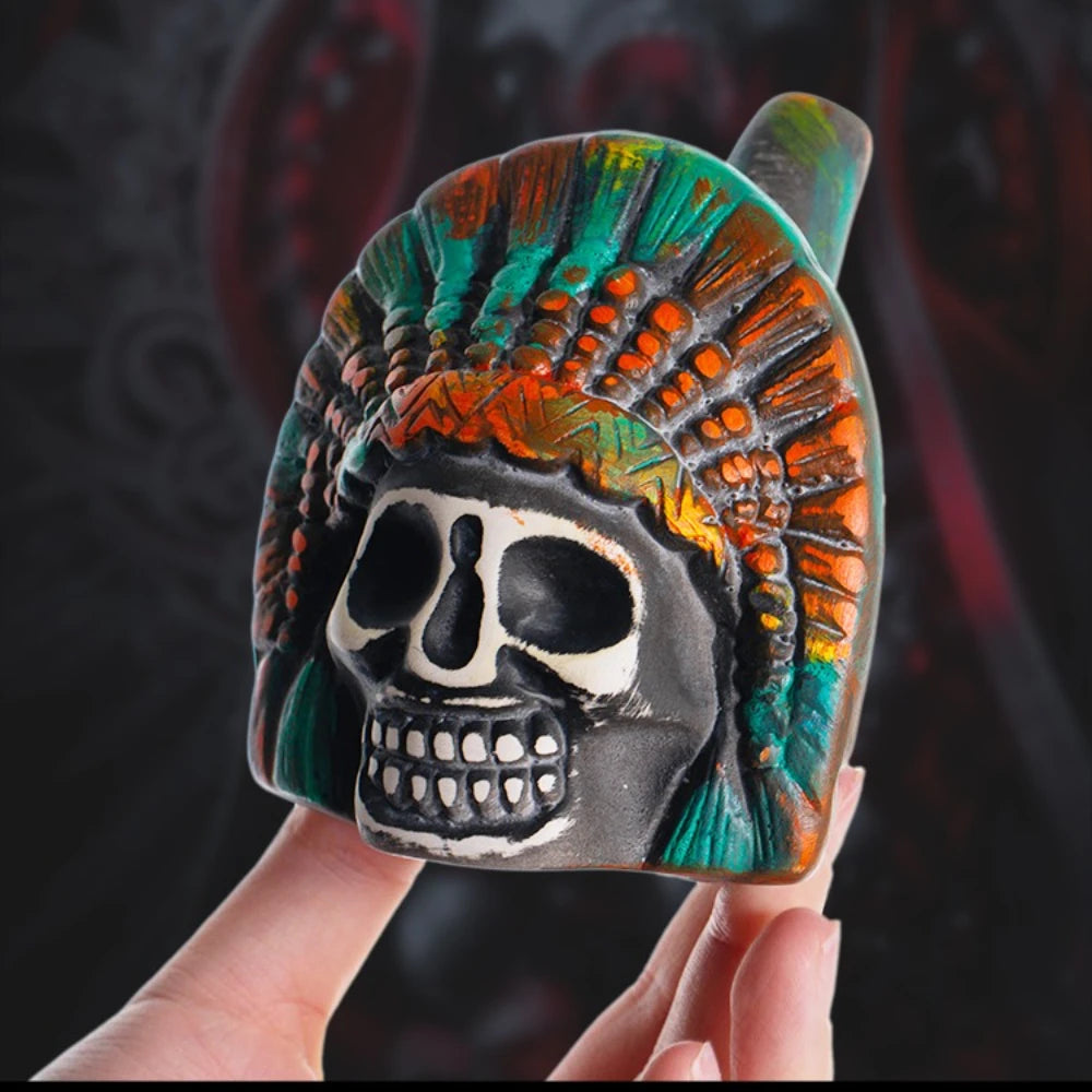 Aztec Death Whistle Skull Noise Maker