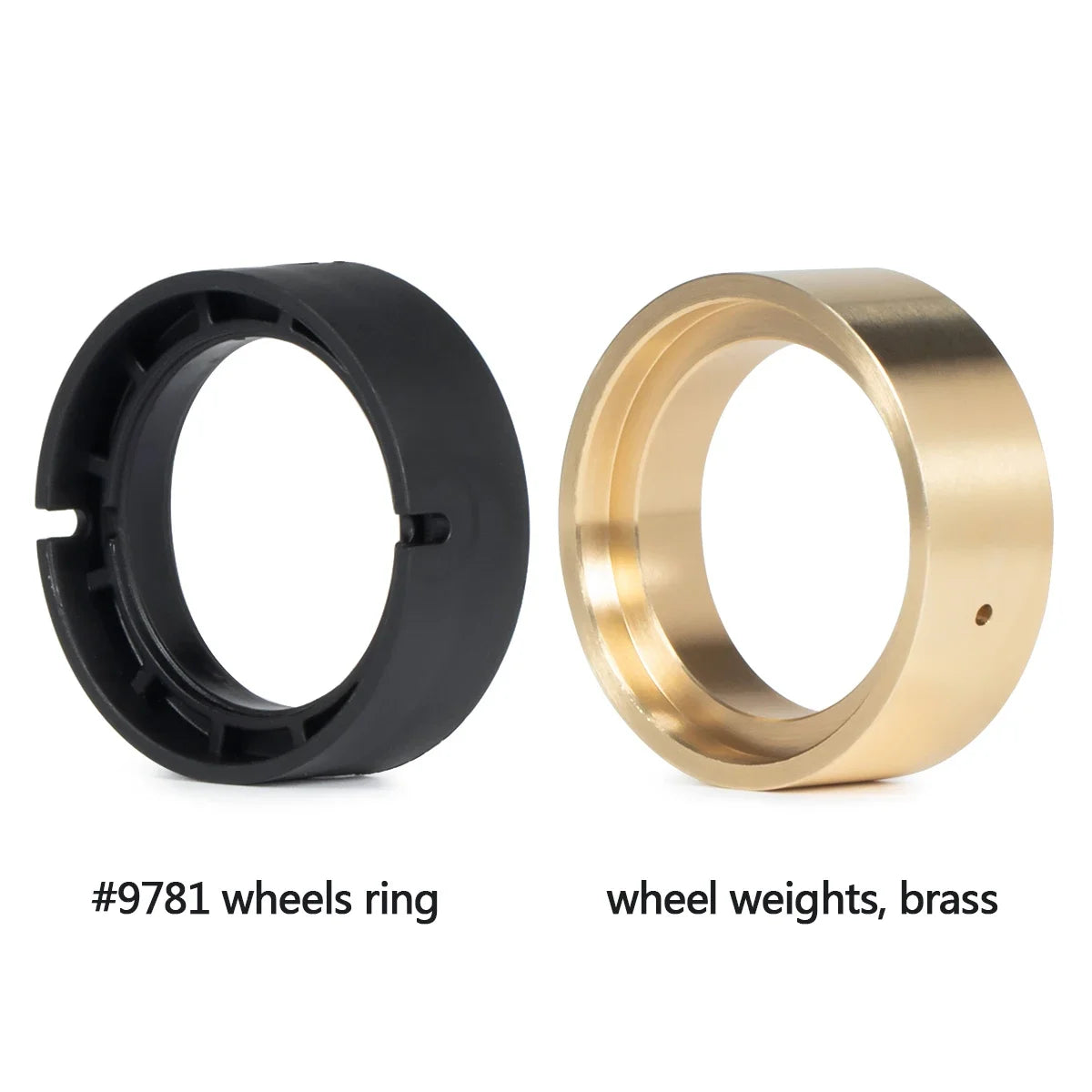 Brass Wheel Weights with Beadlock Rings for 1/18 RC Crawlers