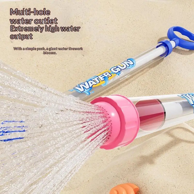Firework Water Blaster Toy with Pull-Back Spray Action