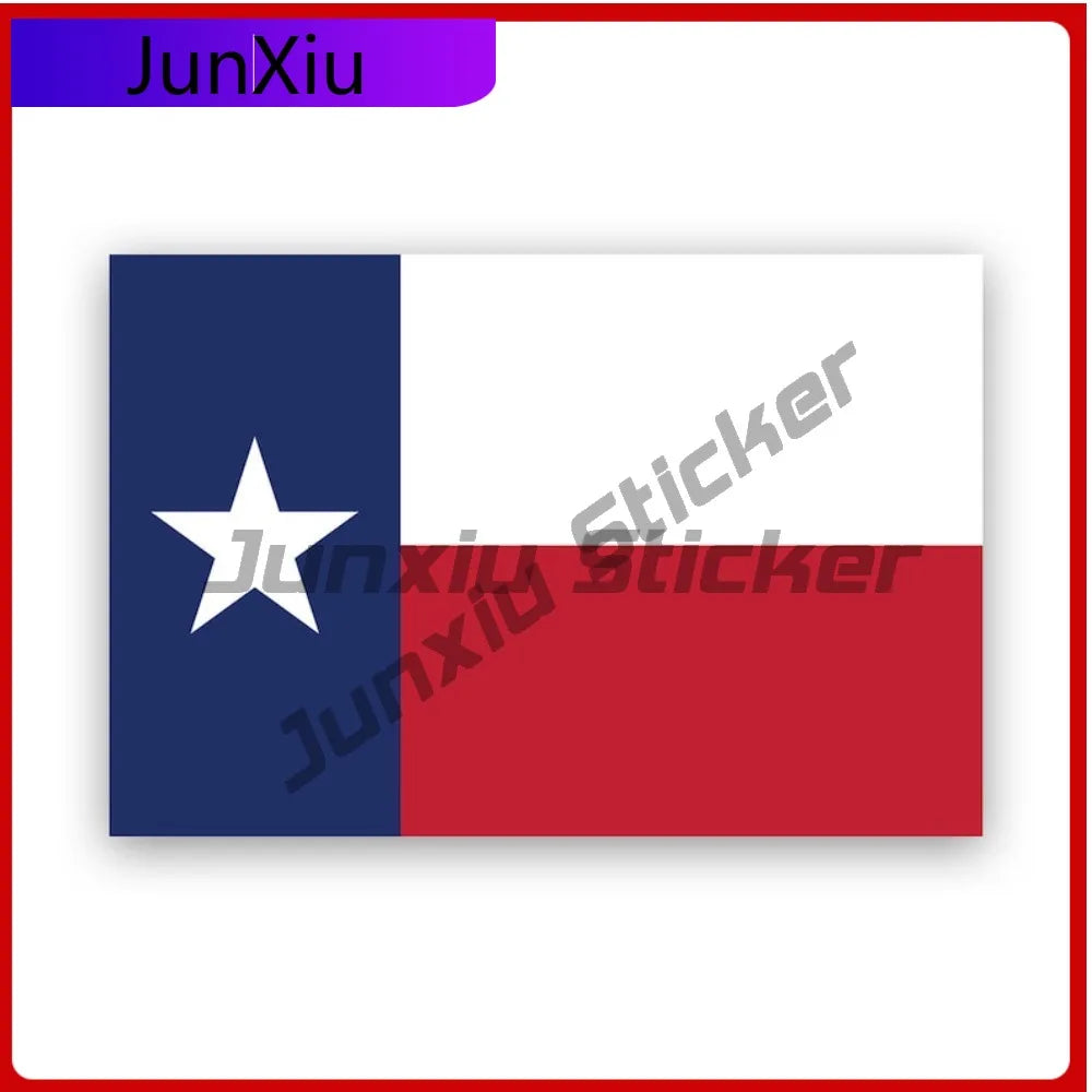 Texas State Flag Sticker Decal – Durable Vinyl for Car & Outdoor Use