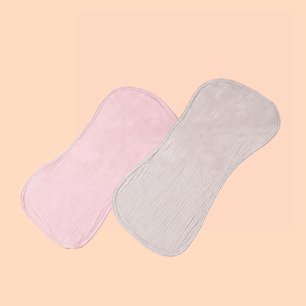 6-Layer Absorbent Baby Burp Cloths (2-Pack)