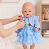 Adorable Baby Doll Clothing Set with Coat and Dress